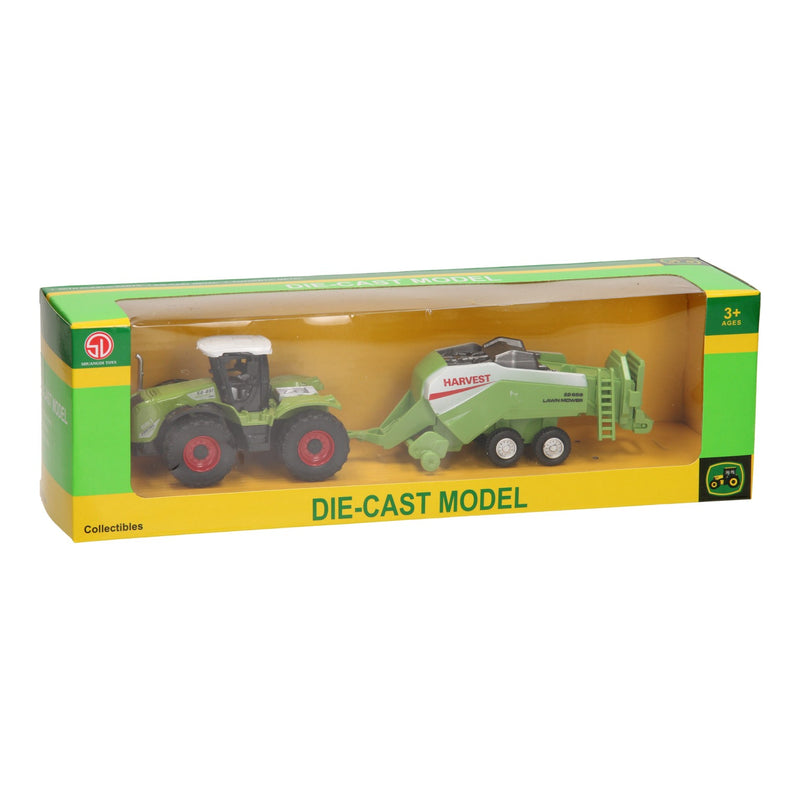 Die-cast Tractor met Balenpers