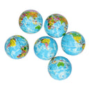 Foamballen Wereldbol, 6st.