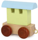 Small Foot - Houten Lettertrein Wagon Gekleurd - 12 stuks