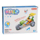 Bouw- en Speel Tricycle Racewagen, 74dlg.