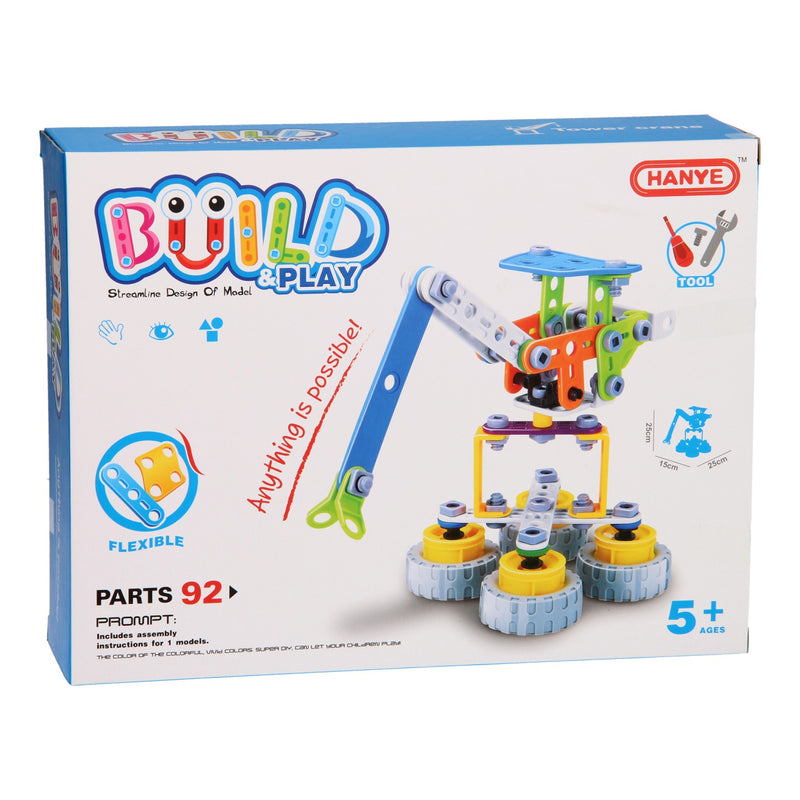 Bouw- en Speelset Bouwkraan, 92dlg.