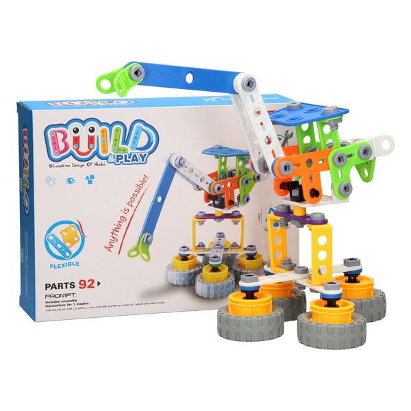 Bouw- en Speelset Bouwkraan, 92dlg.