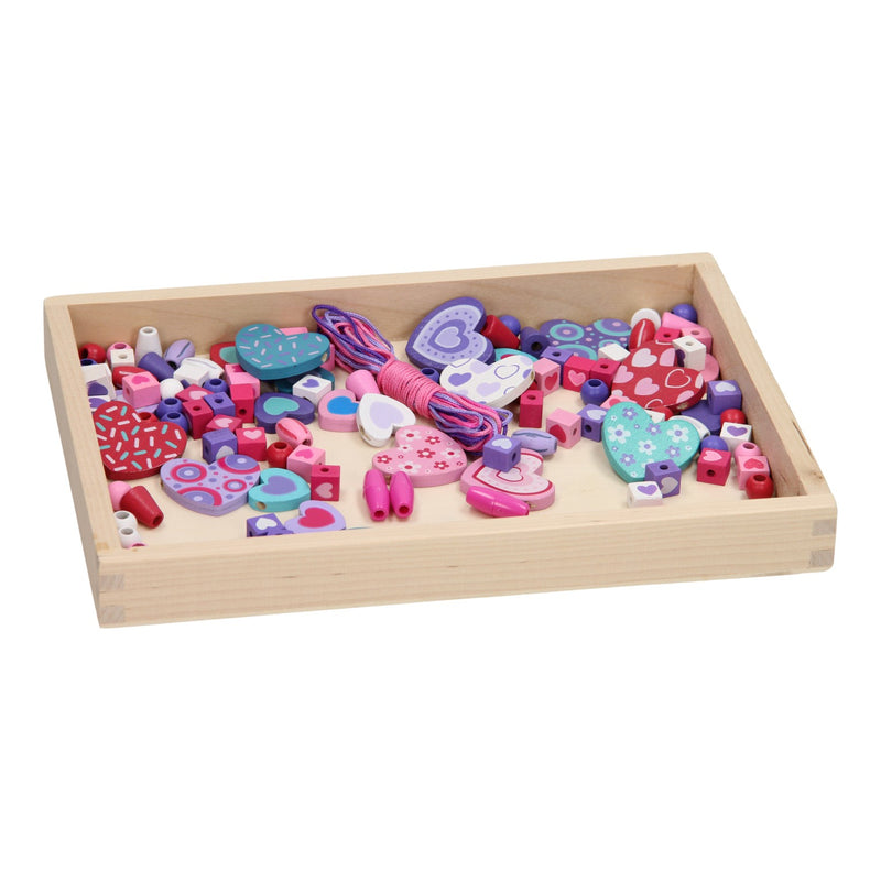 Houten Armbanden Kralenset - Hart, 120dlg.