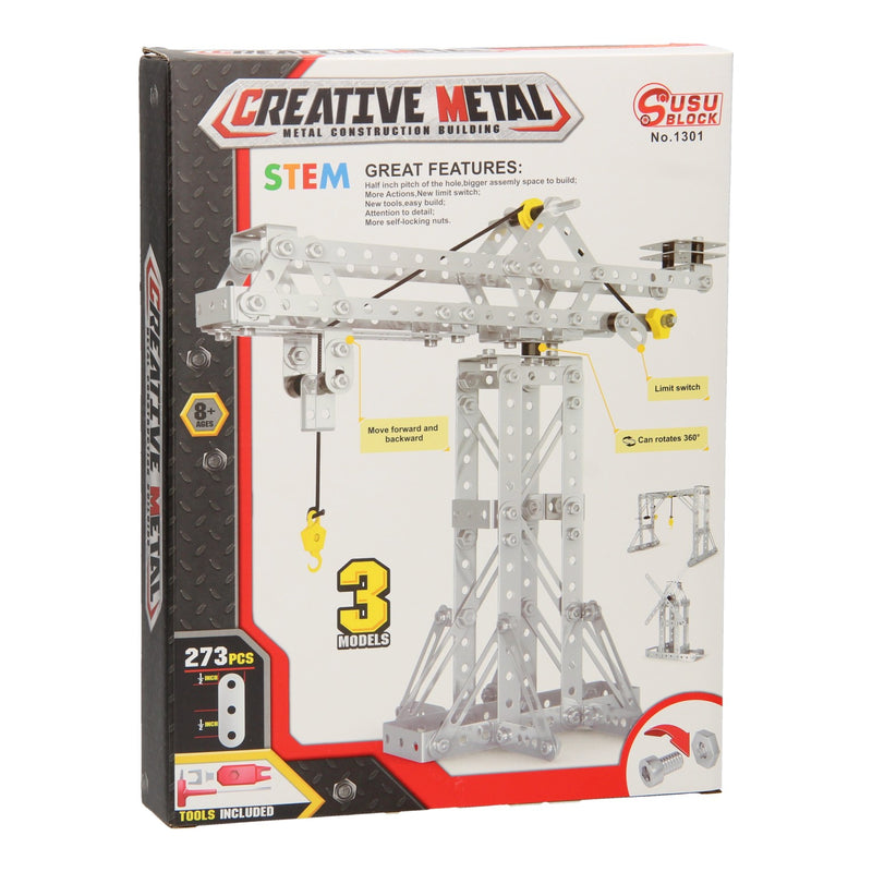 Constructieset Metaal Hijskraan, 273dlg.