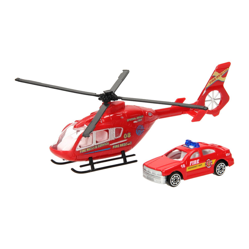 Die-cast Helikopter en Auto