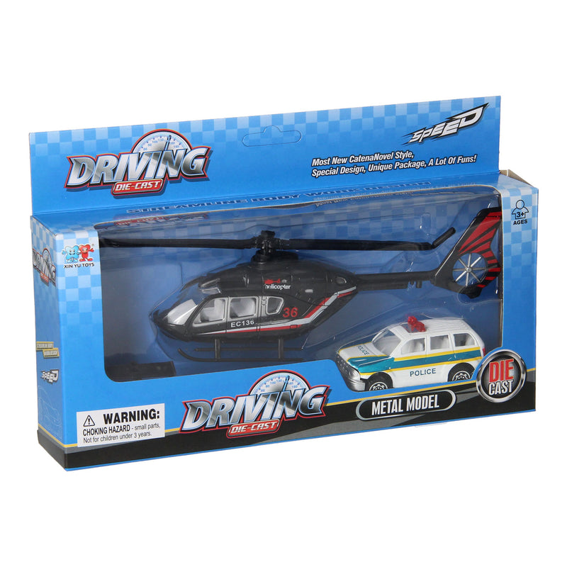 Die-cast Helikopter en Auto