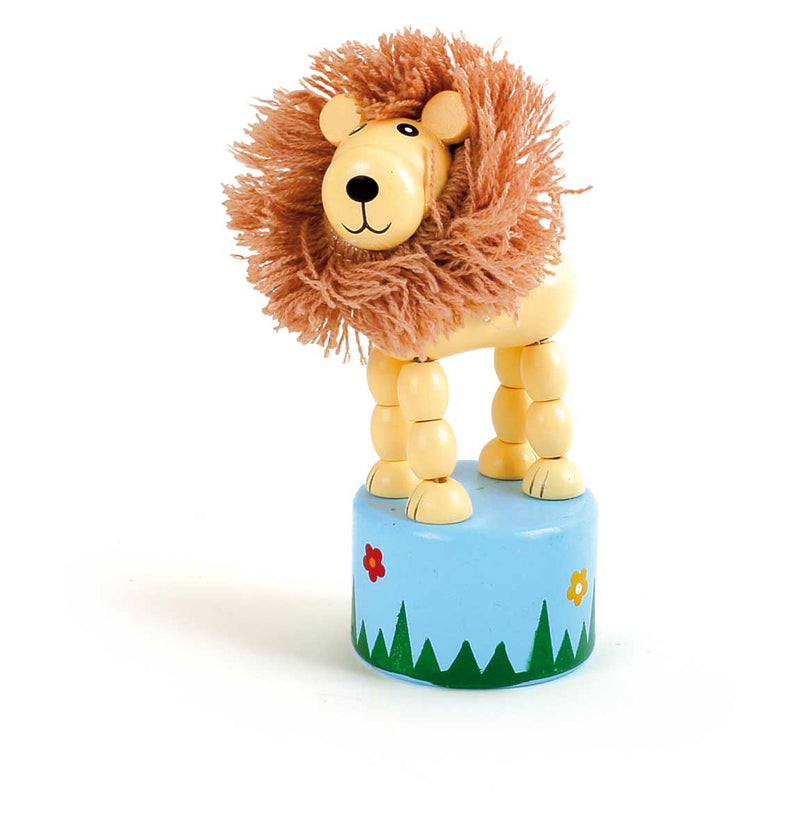 Small Foot - Houten Drukfiguur Wilde Dieren, Set van 6