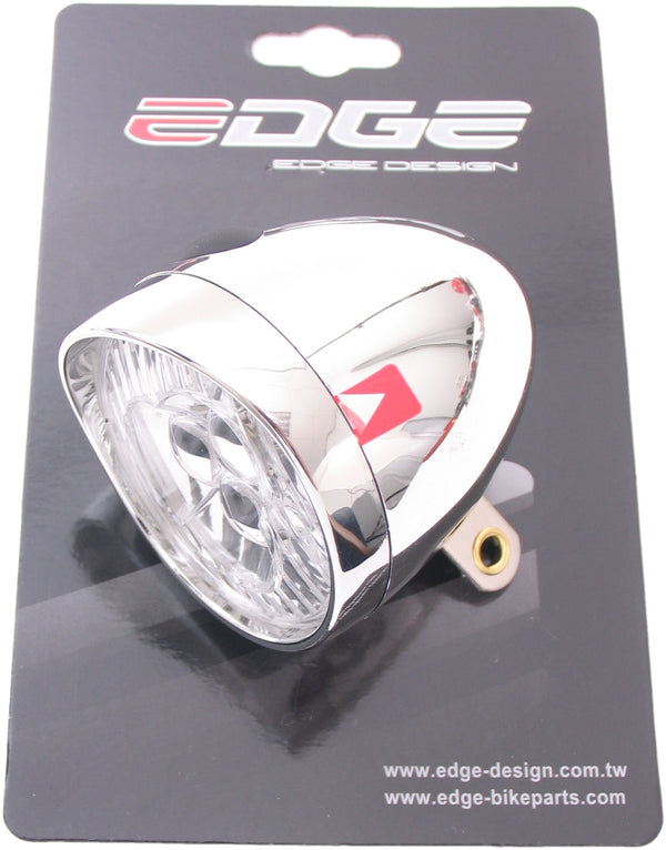 Koplamp Edge Retro 3 led aan/uit - incl. batterijen - chroom