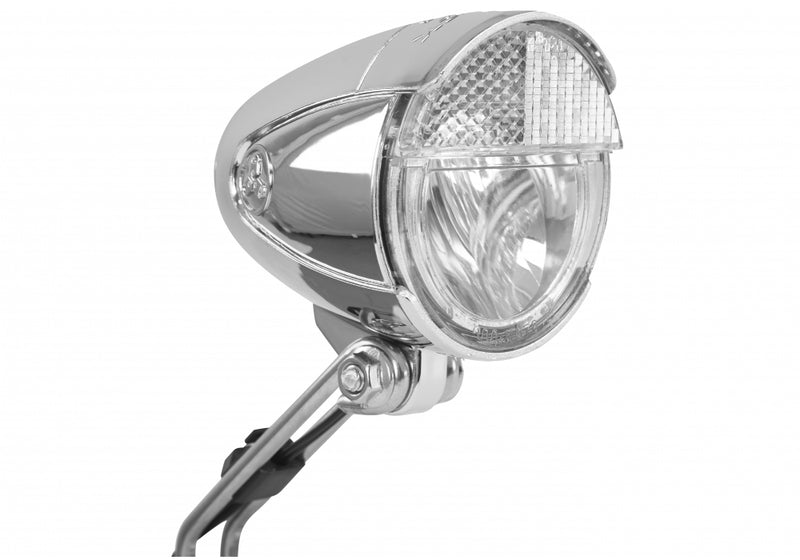 Koplamp Trelock LS583 Bike-i Retro 15 Lux met dynamomontage - chroom