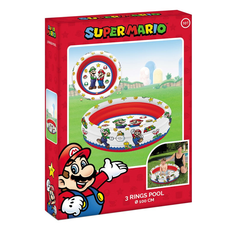 Mondo Zwembad 3-rings Super Mario, 100cm
