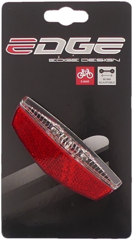 Dragerachterlicht Edge City Slimline - 50/80mm - E-Bike - 6-48Volt