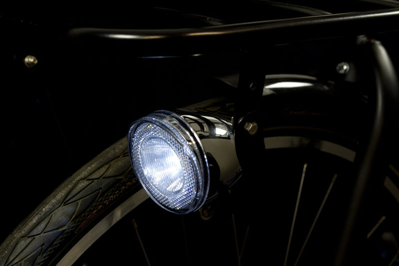 Koplamp Spanninga Swingo XDO LED met reflector en dynamo-aansluiting - chroom