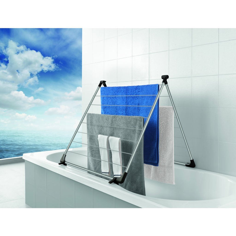Metaltex Cervino Badkuipdroogrek 10 m Drooglengte Wit/Blauw