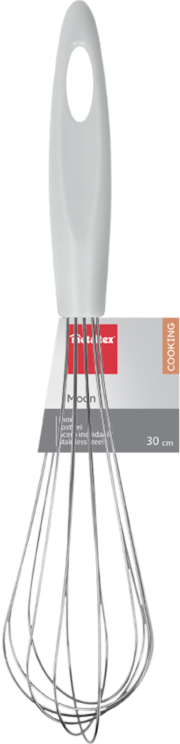 Metaltex Klopper 30 cm RVS/Plastic/Wit