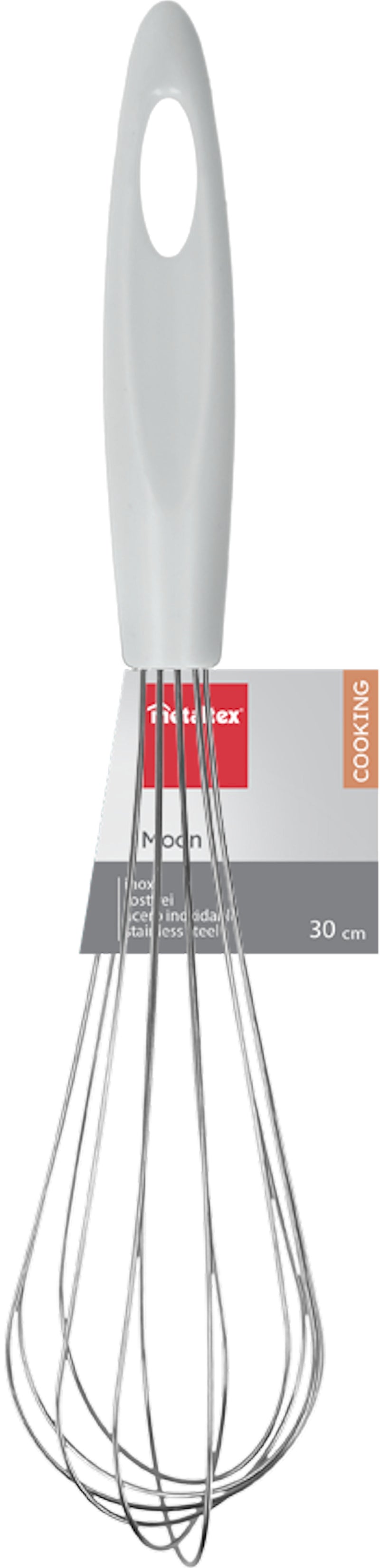Metaltex Klopper 30 cm RVS/Plastic/Wit