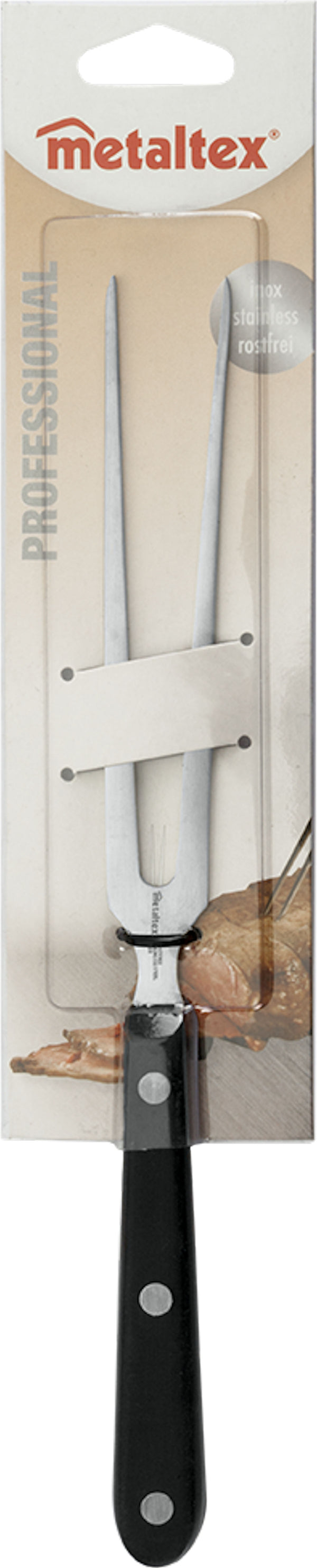 Metaltex Professional Vork 28.5 cm RVS/Zwart