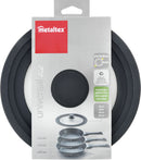 Metaltex Pannendeksel 16-20 cm Glas/Silicone/Zwart