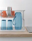 Tomado-Metaltex Silver Afdruiprek 45x31x28Cm 2 Verdiepingen
