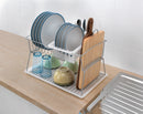 Tomado-Metaltex Silver Afdruiprek 45x31x28Cm 2 Verdiepingen