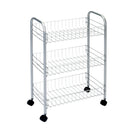 Tomado Metaltex Keuken/Badkamer Opbergtrolley Lugano 41x23x63 cm Wieltjes