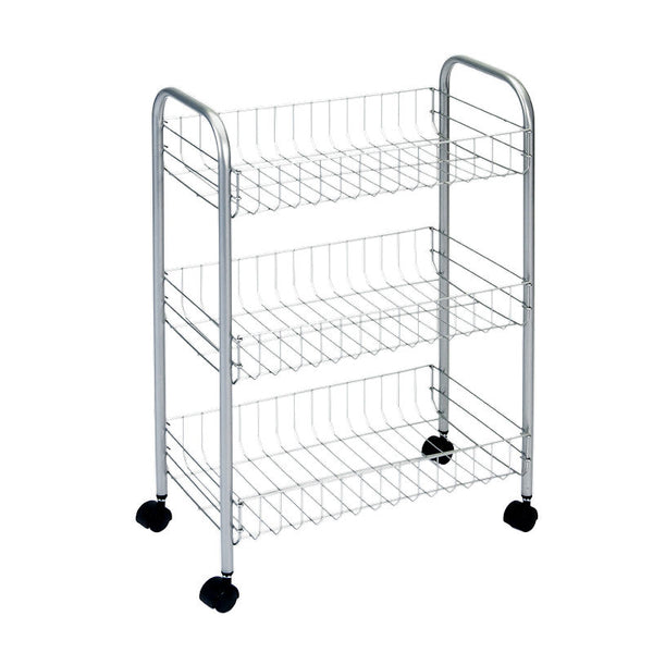 Tomado Metaltex Keuken/Badkamer Opbergtrolley Lugano 41x23x63 cm Wieltjes