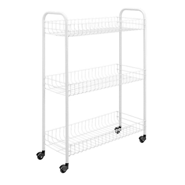 Metaltex Slim Rolwagen wit 3 etages 23x56x84cm