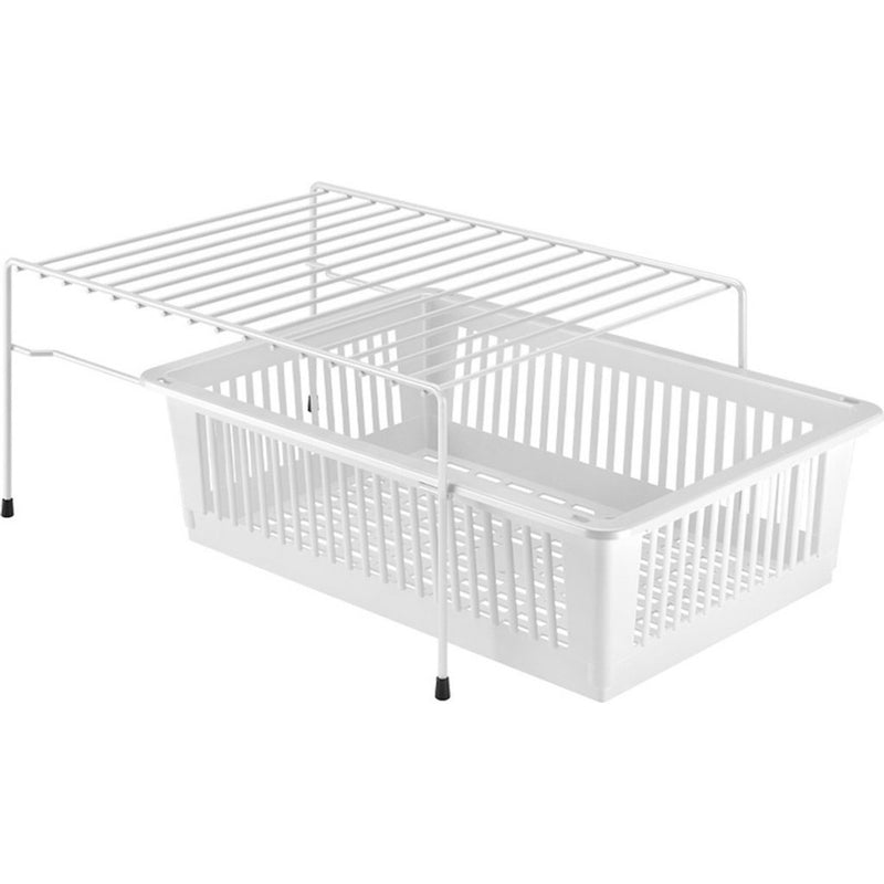 Metaltex Dino Rek + Mand 33x45x20 cm Wit