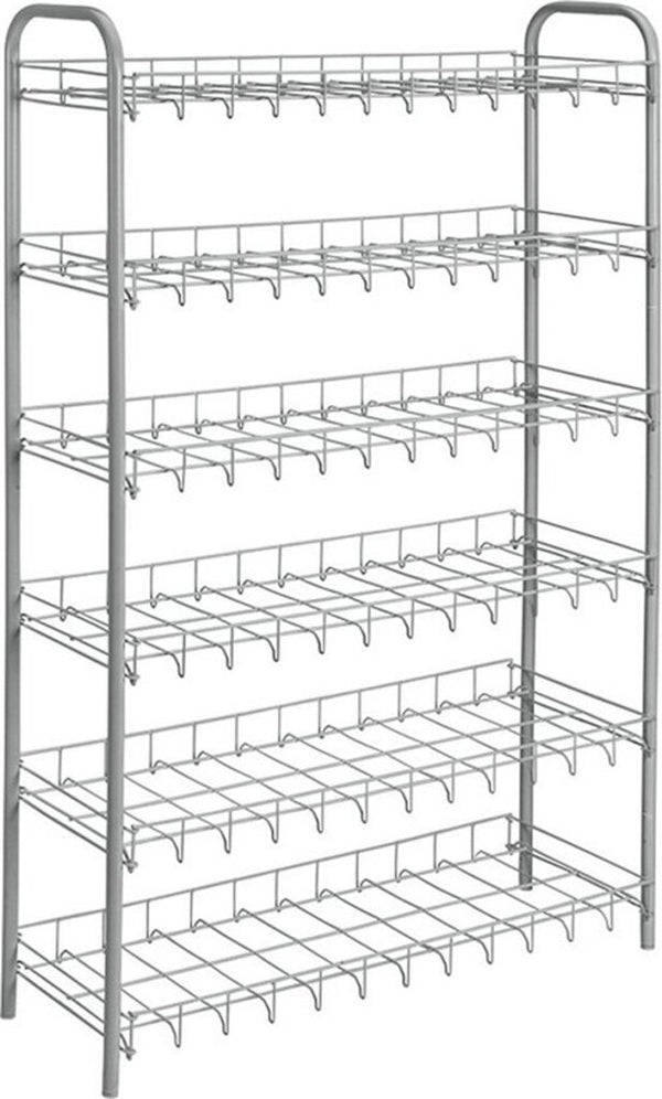 Tomado Metaltex Shoe 6 Schoenenrek Silver 64x23x104 cm  6 Verdiepingen