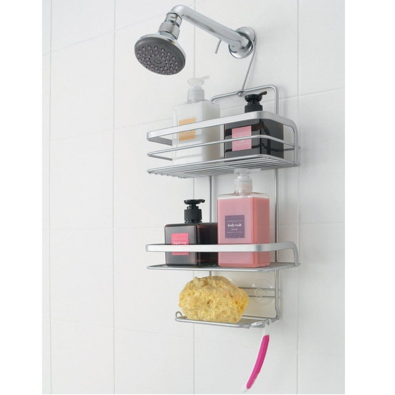 Metaltex Viva Doucherekje 3 Etages 23x12x38 cm Zilver
