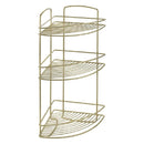 Metaltex Onda Hoekrek 3 Etages 22x22x53 cm Goud