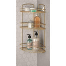 Metaltex Onda Hoekrek 3 Etages 22x22x53 cm Goud