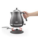 Delonghi KBOT2001.GY Icona Metallics Waterkoker 1.7L 2000W Grijs