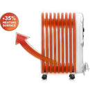 Delonghi TRRS0715 Oliegevulde Radiator Wit/Zwart