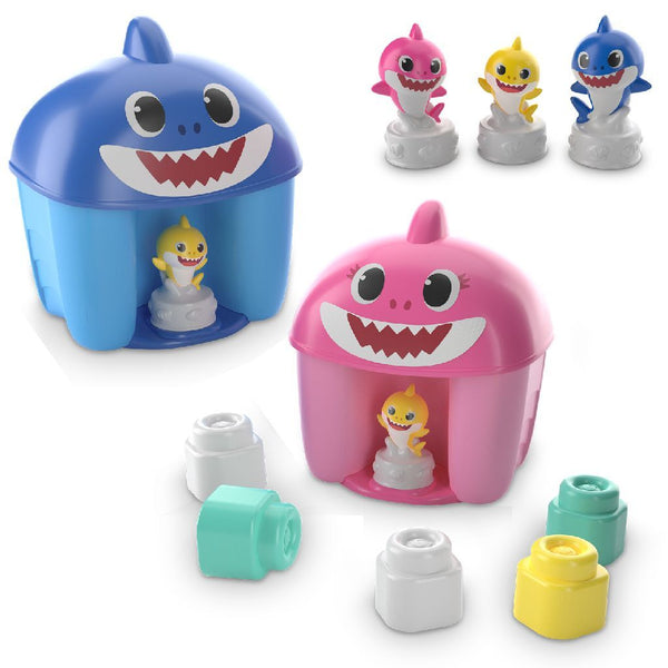 Clementoni Clemmy Baby Shark Blokkenton + 6 Blokken Assorti