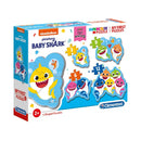 Clementoni Supercolor Puzzel Baby Shark 3-12 Stukjes