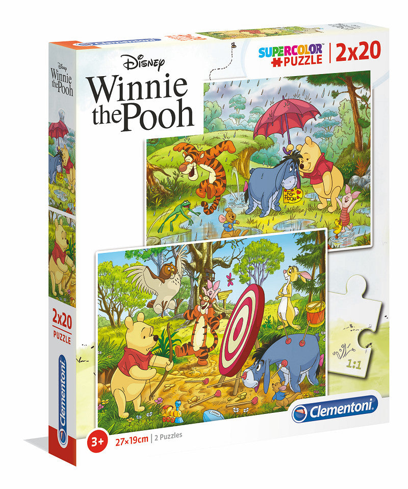 Clementoni Puzzel 2x20 stukjes Winnie de Pooh