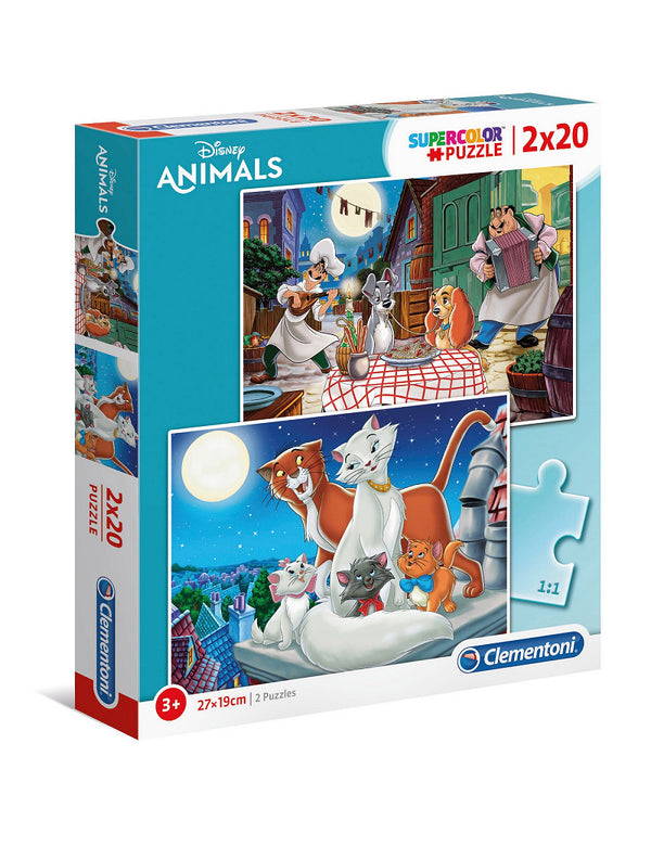 Clementoni Puzzel 2x20 stukjes Disney Animal Friends