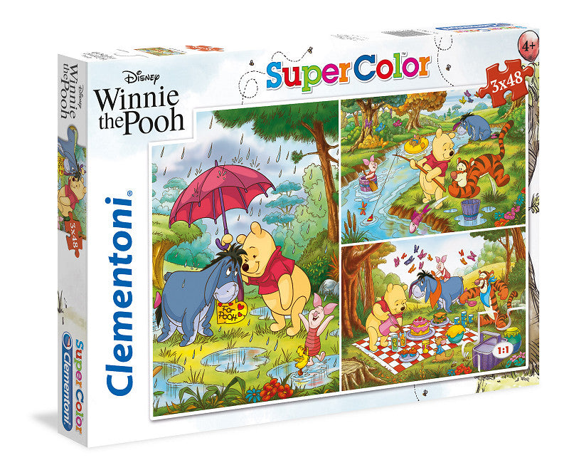 Clementoni Puzzel 3x48 stukjes Winnie de Pooh