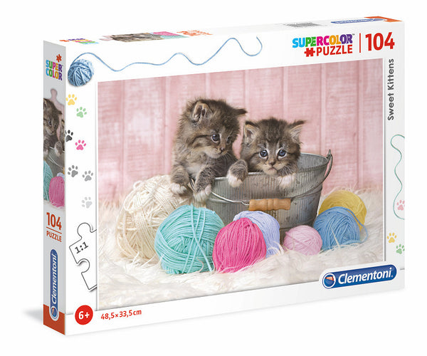Clementoni Puzzel 104 stukjes Kittens