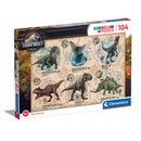 Clementoni Legpuzzel Super Color Jurassic World, 104st.