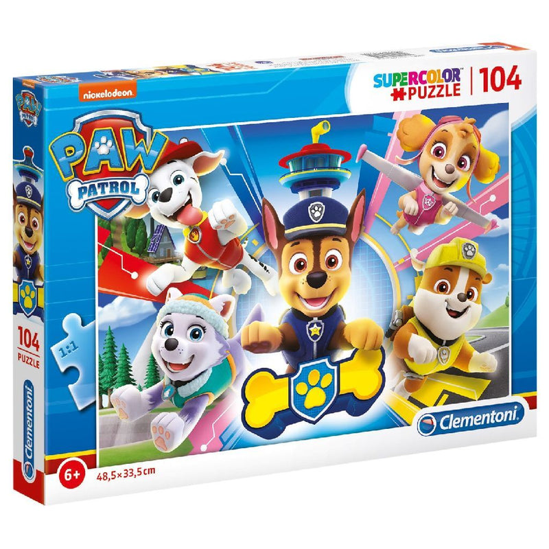 Clementoni SuperColor Puzzel Paw Patrol 104 Stukjes