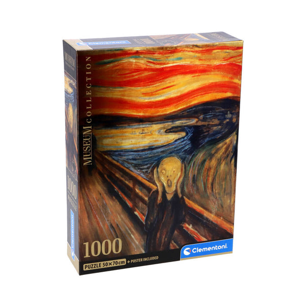 Clementoni Museum Collection Puzzel The Scream 1000 Stukjes + Poster