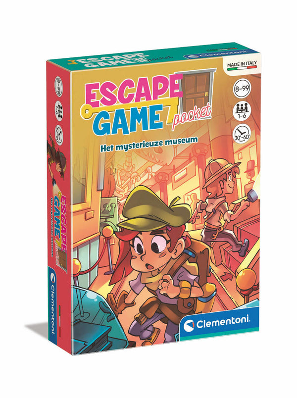 Clementoni Pocket Escape Spel - Het Mysterieuze Museum