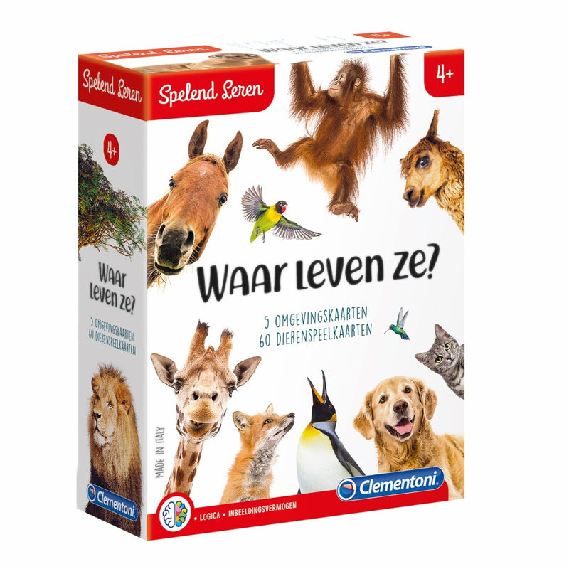 Clementoni Spelend Leren Waar Leven Ze?