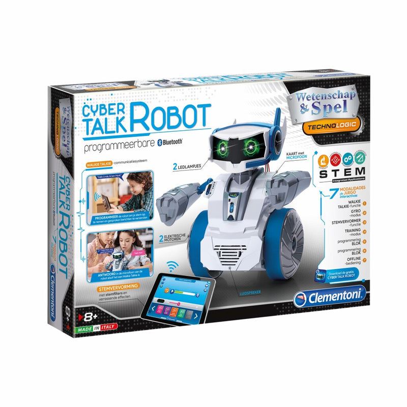 Clementoni Wetenschap en Spel Technologic Cyber Talk Robot + Licht