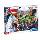 legpuzzel Marvel Avengers 48,5 cm karton 104 stukjes