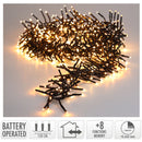 Clusterverlichting 192 led -  1.4m - two tone romantic - Batterij - Lichtfuncties - Geheugen - Time
