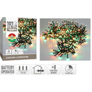 Clusterverlichting 192 led -  1.4m - three tone traditional - Batterij - Lichtfuncties - Geheugen -
