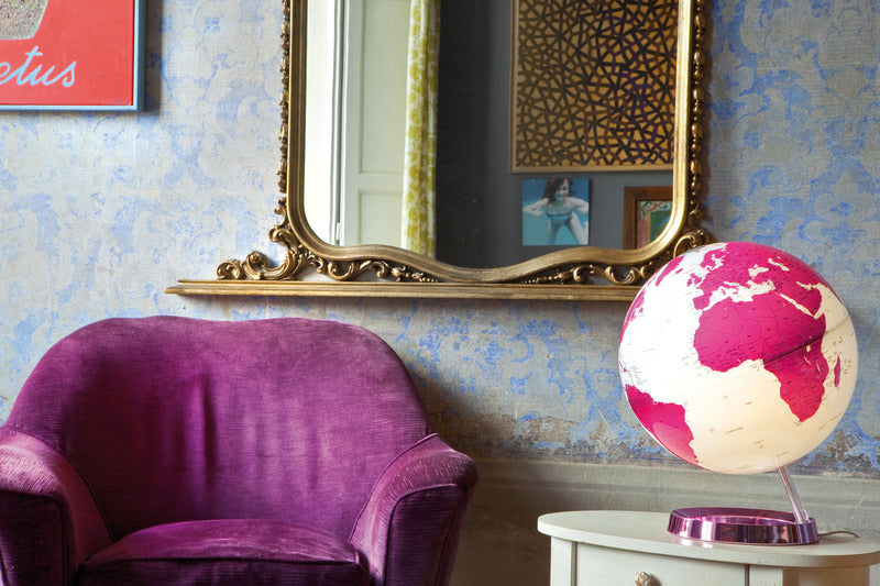 Atmosphere NR-0331F7N6-GB Globe Bright HOT Pink 30cm Diameter Kunststof Voet Met Verlichting