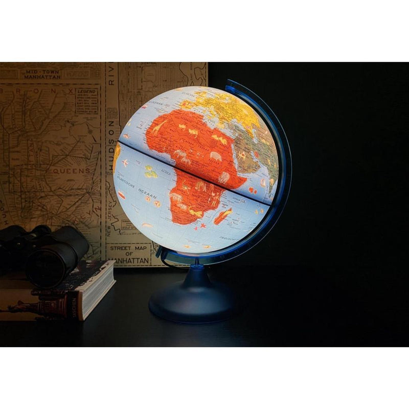 Arca Wereldbol + LED Verlichting 25 cm